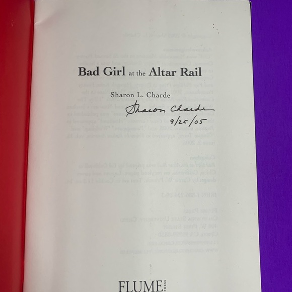 SIGNED Sharon L. Charde “Bad Girl At The Altar Rail” - Picture 5 of 7